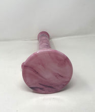 Pretty Pink Thick Glass 14" Beaker Bong Marble Design with Bowl