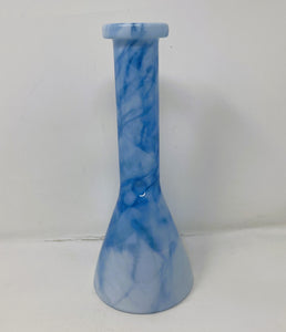Light blue Marble Design 10" Thick Glass Bong