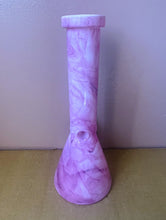 Beautiful Pink Marble Design 10" Thick Glass Bong