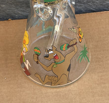 Collectible 14" Thick Heavy Glass Beaker Bong Scooby Doo Team-up Design