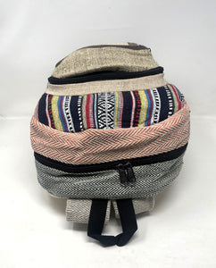 Pure Himalayan Hemp Multi Pocket Handmade Backpack for Men & Women
