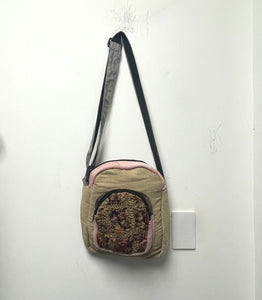 Multi Pocket Crossbody Bag Purse Made From Pure Hemp