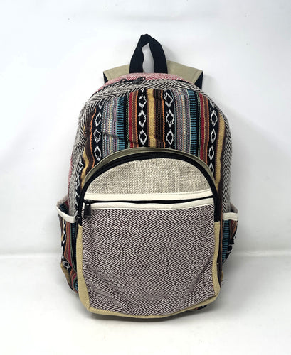 All Natural 100% Pure Hemp Unisex Handmade Backpack