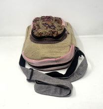 Multi Pocket Crossbody Bag Purse Made From Pure Hemp