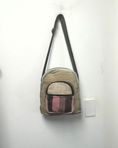 Multi Pocket Crossbody Bag Purse Made From Pure Hemp