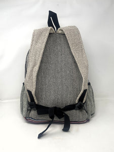 Unisex Large Pure Hemp Multi Pocket Backpack