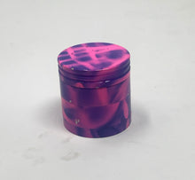 1.25" Herb Grinder w/Pollen Catcher & Magnetic Lid - 4 Pieces - Tie Dye