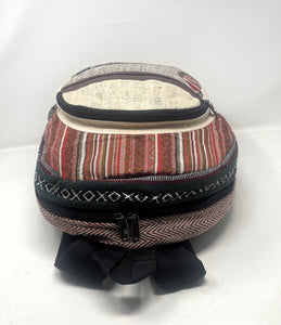 Unisex Himalayan Pure Hemp Large Multi Pocket Backpack with Laptop sleeve