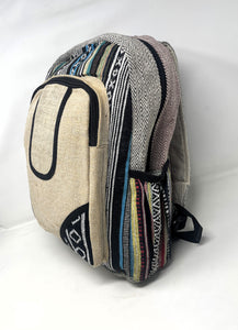 Himalayan All Natural Handmade Pure Hemp Laptop Large Backpack for Men or Women