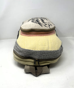 All Natural Pure Hemp Handmade Multi Pocket Large Laptop Backpack