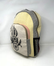 All Natural Pure Hemp Handmade Multi Pocket Large Laptop Backpack