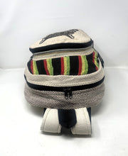 Large All Natural Pure Hemp  Laptop Sleeve Backpack - Owl Design