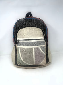 Unisex Himalayan Large Pure Hemp Multi Pocket Backpack
