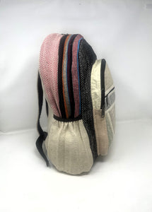 Unisex Himalayan Large Pure Hemp Multi Pocket Backpack