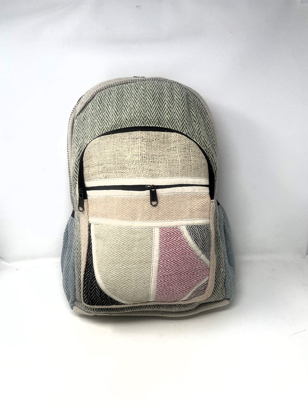 Himalayan Group All Natural Handmade Multi Pocket Pure Hemp Laptop Backpack