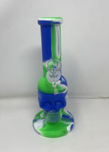 8" Silicone Detachable Unbreakable Bong Skull Design with Bowl