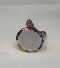 7" Graphic Design Silicone Detachable Unbreakable Beaker Bong with Bowl