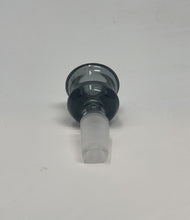 14mm Male Thick Transparent Black Glass Bowl