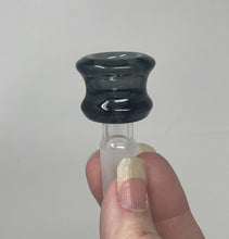 14mm Male Thick Transparent Black Glass Bowl