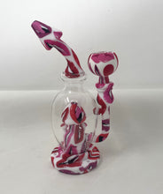 Lips Design 8" Silicone and Glass Rig with Silicone 9 hole Glass bowl