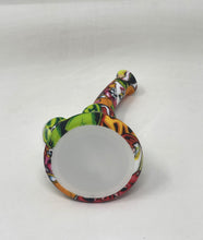 7" Silicone Detachable Unbreakable Beaker Bong Graphic Design with Bowl