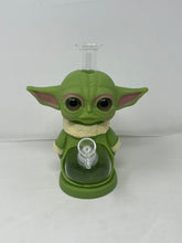 Collectible Adorable Baby Thick Silicone and Glass Yoda Bong with Bowl