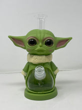 Collectible Adorable Baby Thick Silicone and Glass Yoda Bong with Bowl
