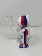 Cool Design Silicone and Thick Glass R2D2 5" Bong with Bowl