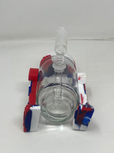 Cool Design Silicone and Thick Glass R2D2 5" Bong with Bowl