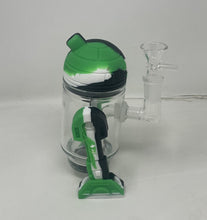 Cool Design Silicone and Thick Glass R2D2 5" Bong with Bowl