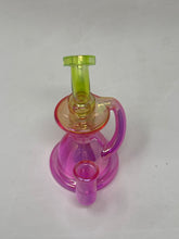 Beautiful Iridescent Light Green and Pink 5" Thick Glass Bong
