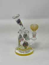 7" Thick Glass Bong with Shower Perc Sponge Cartoon Design