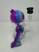 Cool Design Silicone and Thick Glass R2D2 5" Bong with Bowl