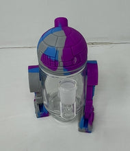 Cool Design Silicone and Thick Glass R2D2 5" Bong with Bowl