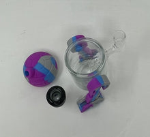 Cool Design Silicone and Thick Glass R2D2 5" Bong with Bowl