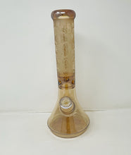 Beautiful Shimmering Metalic 13" Thick Glass Beaker Bong
