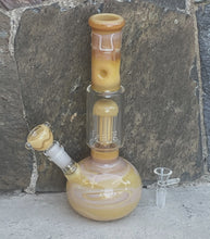 Beautiful Thick Glass Globe Base 10.5" Bong 6 Arm Tree Perc - 2 Bowls