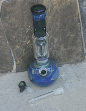Beautiful Thick Glass Globe Base 10.5" Bong 6 Arm Tree Perc - 2 Bowls