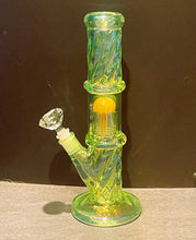 Dazzling Thick Twisted 12.5" Straight Water Pipe 8 arm tree percolator