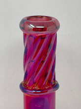 Beautiful Ruby Red Dazzling Thick Twisted 12.5" Straight Water Pipe 8 arm tree percolator