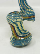 Cool swirl colors 6.5" Thick Glass Bubbler