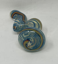 Cool swirl colors 6.5" Thick Glass Bubbler