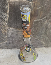 Collectible 14" Thick Heavy Glass Beaker Bong Scooby Doo Design