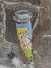 Collectible 14" Thick Heavy Glass Beaker Bong Scooby Doo Design