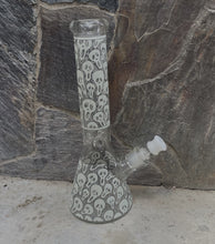 Best 14" Thick Heavy Glass Beaker Bong Glow in the Dark Skulls