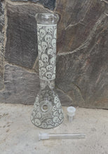 Best 14" Thick Heavy Glass Beaker Bong Glow in the Dark Skulls