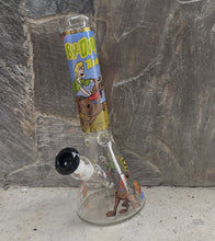 Collectible 14" Thick Heavy Glass Beaker Bong Scooby Doo Design