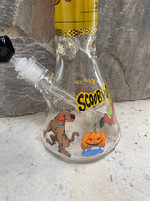 Collectible 14" Thick Heavy Glass Beaker Bong Scooby Doo Design