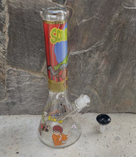 Collectible 14" Thick Heavy Glass Beaker Bong Scooby Doo Design