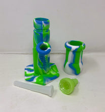 9" Thick Silicone Detachable & Unbreakable Bong includes 14mm/18mm Dual Use Bowl